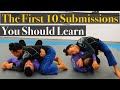 The first 10 bjj submissions you  should learn