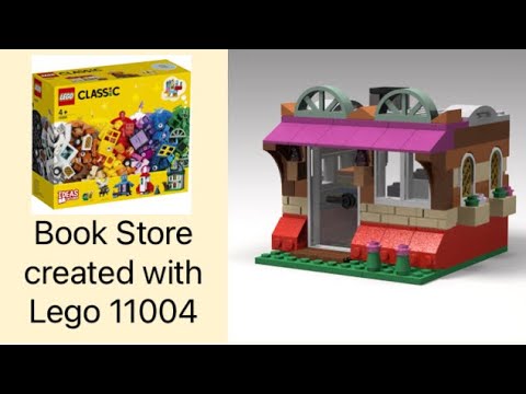 Building a Book in Town House using LEGO® 11004 - DIY instruction tutorial - MOC ideas - YouTube