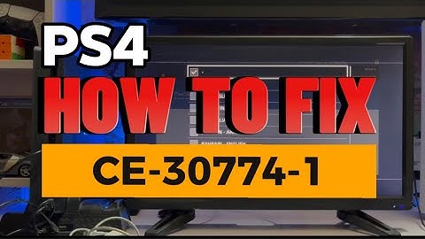 How To Fix PS4 Error CE-30774-1 Update System Software With USB