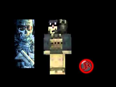 Minecraft skin - Ghost Mw2 
