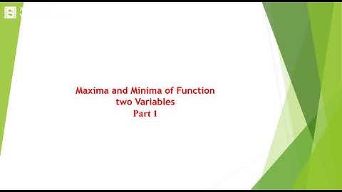 Engineering Maths L-31 Maxima and Minima part 1