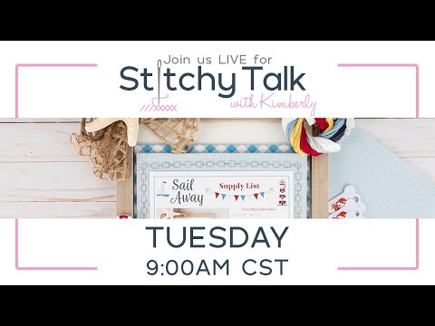 LIVE: Stitching Bee in My Bonnets Stitch Cards Set M with Kimberly! -  Stitchy Talk #19 