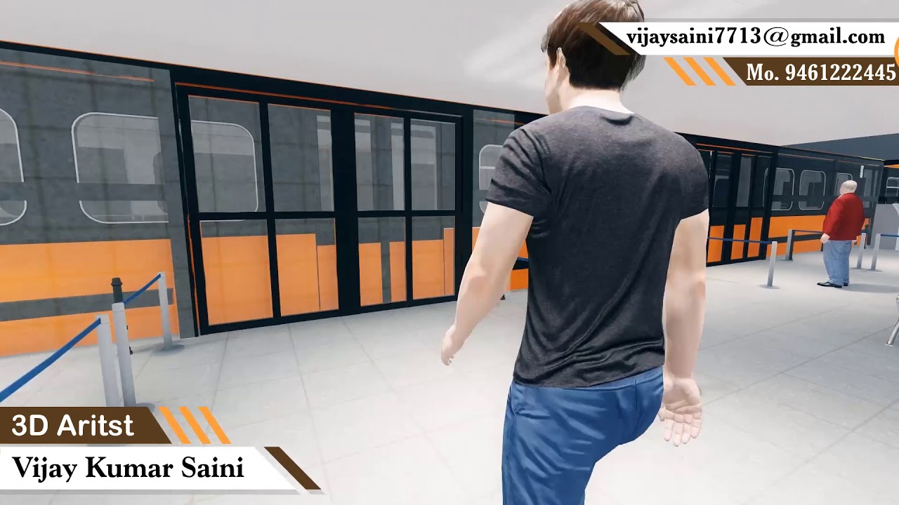 Metro Project 3D Animation ~ Vijay Kumar Saini