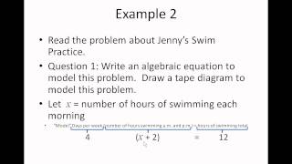 22 Solving Equations Using Algebra Part 1