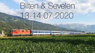 Trainspotting: rail traffic in Bilten (GL) & Sevelen (SG) - 13 & 14.07.2020