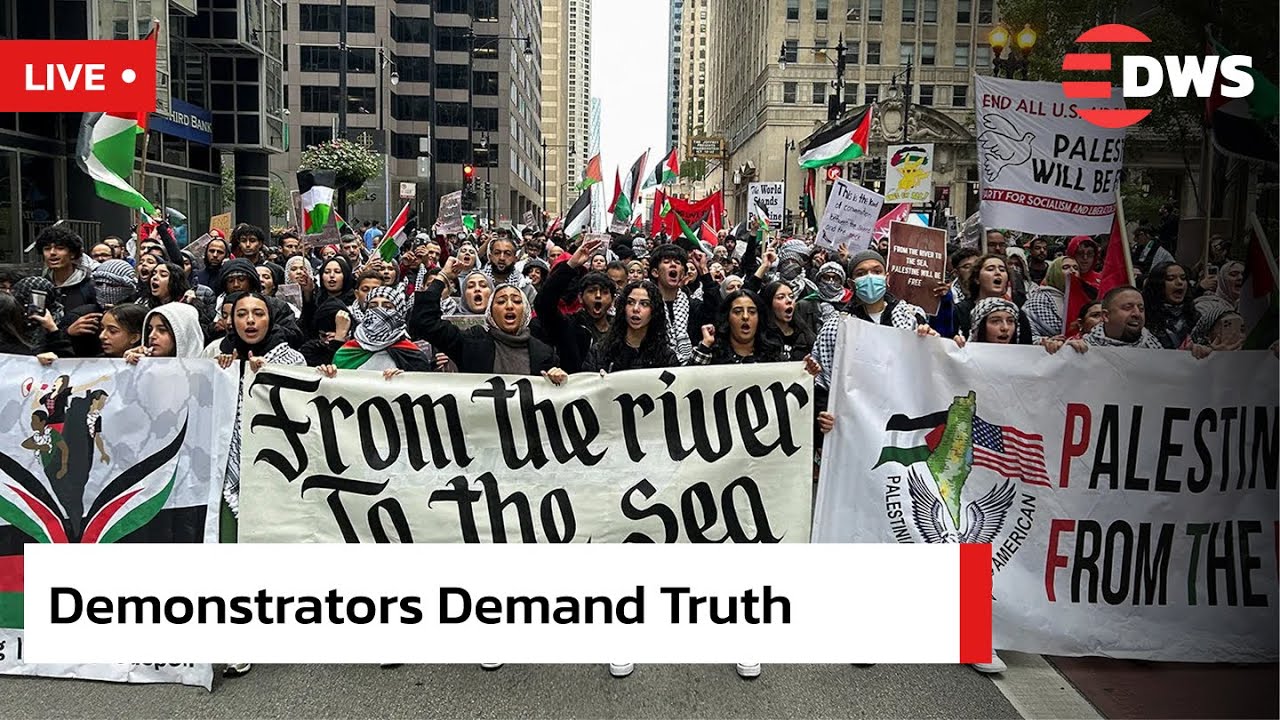 LIVE: Protesters in Washington Demand Fair Media Coverage of Gaza ...