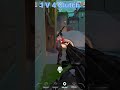 Alone in the lobby… but still unstoppable 🔥1v4 clutch turned into easy domination #valorant #gaming