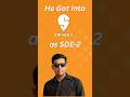 He got into Swiggy as SDE-2