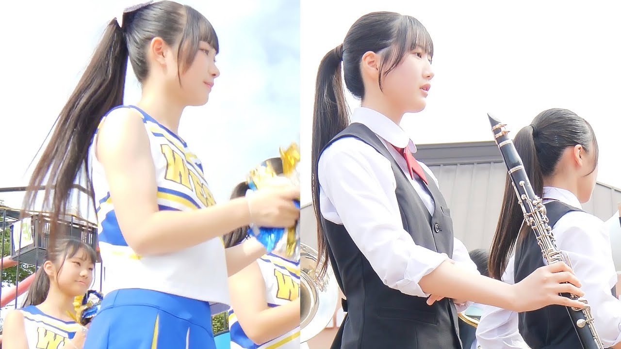 音楽部さんのステージとダンス部チアさん