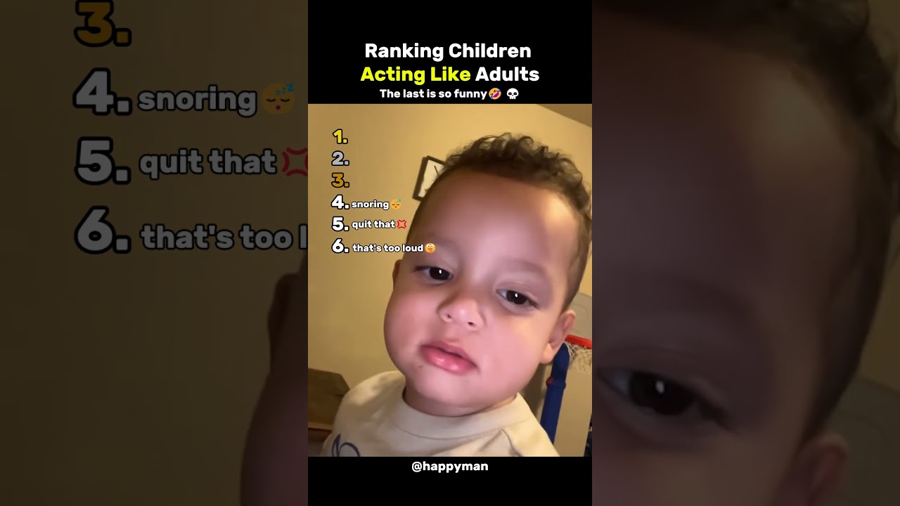 Ranking Children Acting Like Adults