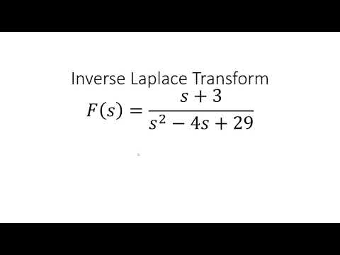 Inverse Laplace Transform F(s)=(s+3)/(s^2−4s+29)