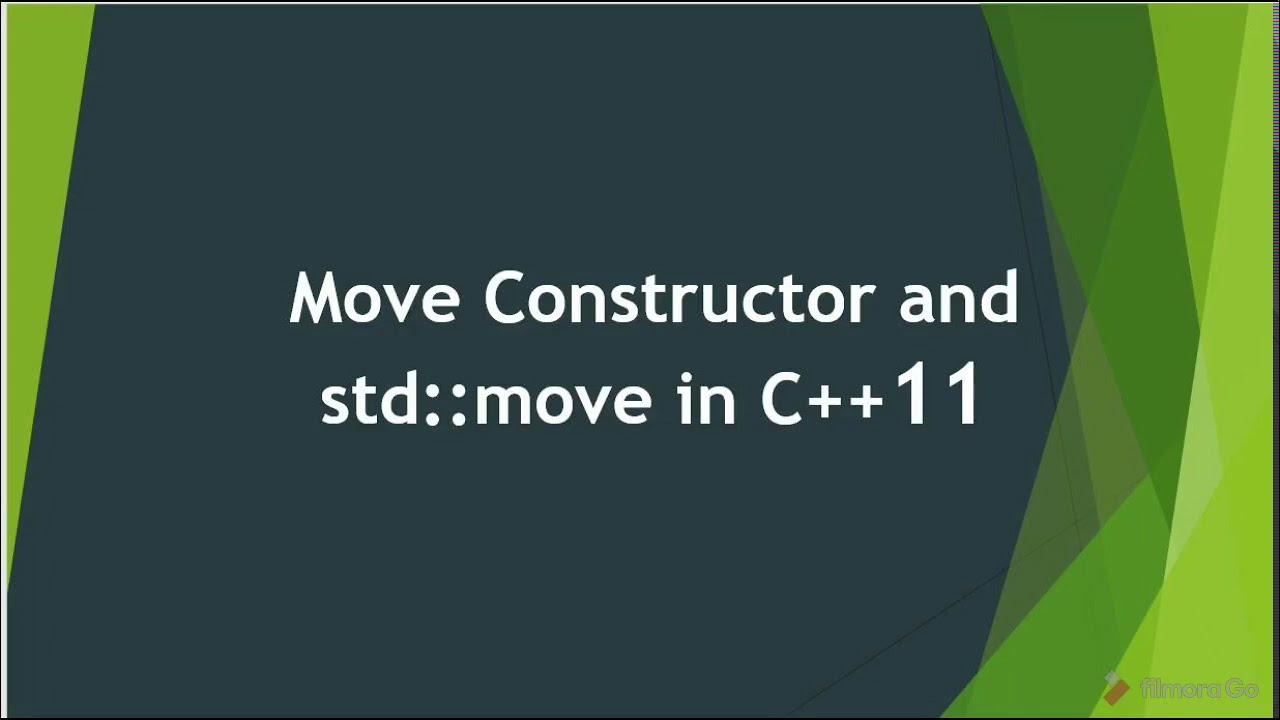 move assignment constructor c
