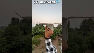 How to Make Jet Airplane ✈️ With Craft Paper 😱 || Super paper Airplane #shorts #craft #origami #usa