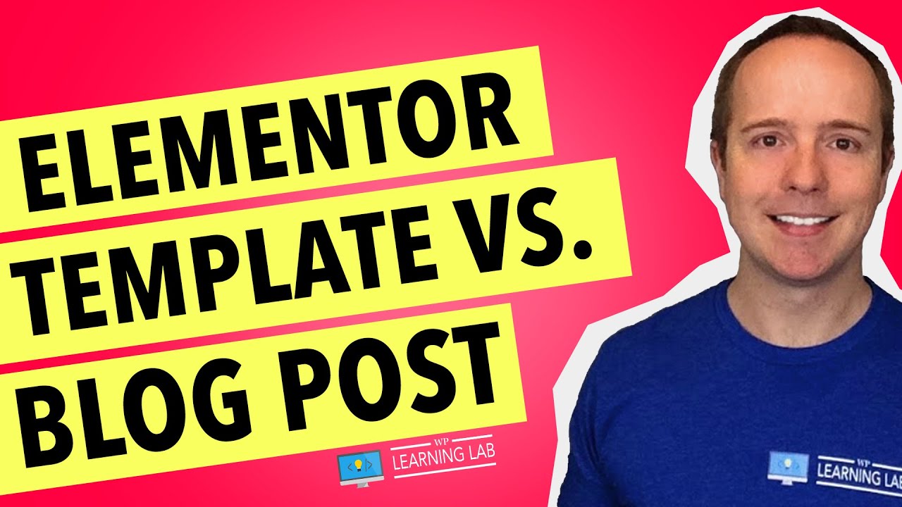How To Use Elementor Templates In Wordpress - YouTube