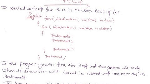 21- Nested For Loop In C Programming Language In HINDI | Iterative Statement | Nested For Loop In C