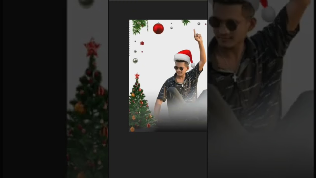 Christmas background photo editing short tutorial video 2022
