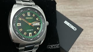 Seiko Recraft Automatic Green Dial Stainless Steel Men's Watch SNKM97  (Unboxing) @UnboxWatches - YouTube