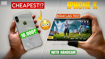 CHEAPEST - Can iPhone X still run BGMI faster!? | BGMI lag test with HANDCAM in 2025-26 🔥