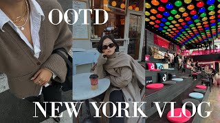 Farfetch haul, new fall wardrobe staples + OOTDs, cozy restaurant in nyc, & apartment search begins!