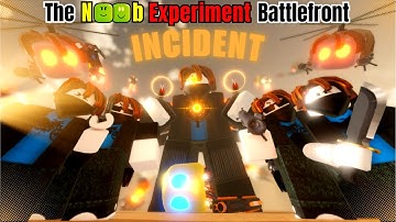 *NEW* BACON RACE  + INCIDENT MODE?!(The Noob Experiment Battlefront)