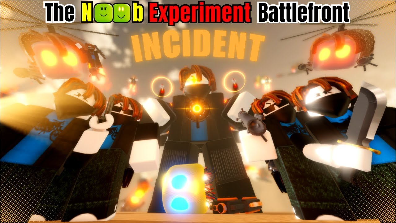 *NEW* BACON RACE  + INCIDENT MODE?!(The Noob Experiment Battlefront)