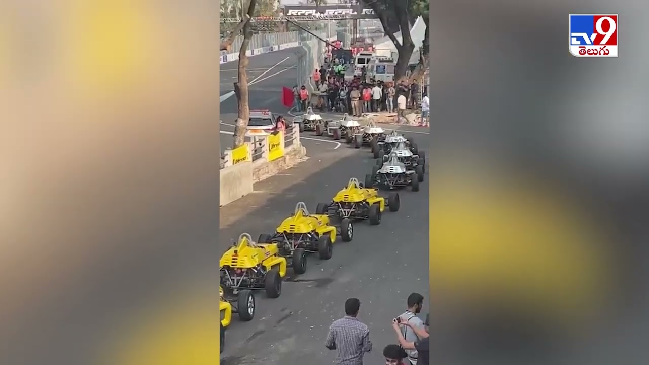 First race of Indian Racing League in Hyderabad - TV9