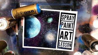 Outer Space Nebula Spray Paint Art Tutorial by Aerosotle