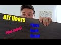 Laying down floors in bathroom - a timelapse!