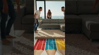 Amazing Epoxy Floor Art with Giant Color Pencils|Luxury Living Room Transformation😱😱 #interiordesign