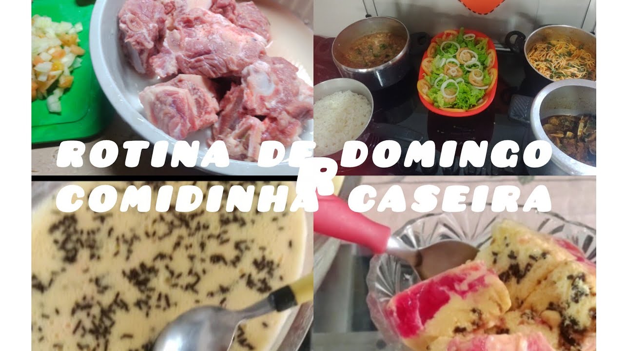 ROTINA DE DOMINGO comidinha caseira+sobremesa 