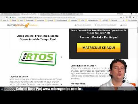 Cursos sobre RTOS no Portal de Membros Microgenios