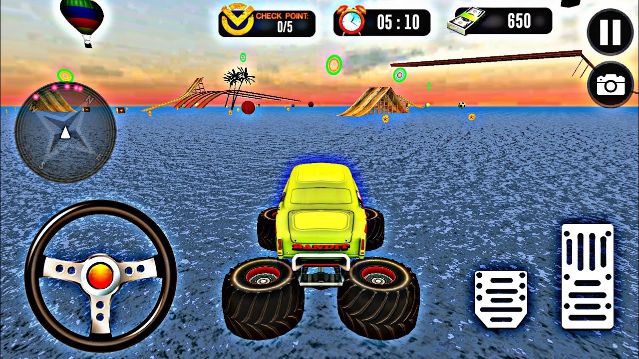 Monster Truck Water Racing Game 3D - Android Gameplay #2 - YouTube