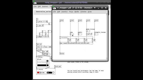 PDida (Pure Data) help patch: Melody Generation/Harmony Construction - mappa+