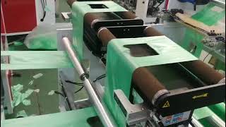 HSYT 450X2 plastic degradable bag on roll with core market supermaket grocery bag bag making machine