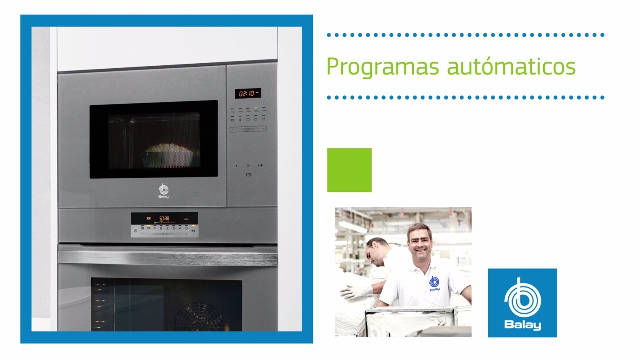 Microondas con Programas Automáticos | Cocción y Descongelación por Peso