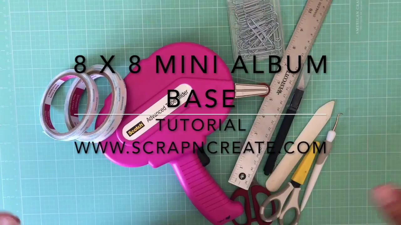 8 1/2  x 8 1/2 - 4 page Mini Album Base