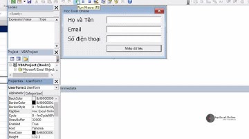 VBA Excel  | Bài  10 11 form nhập liệu