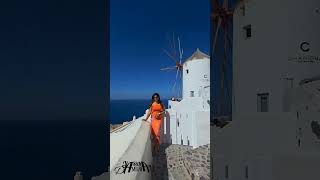 Windmills, Oia. Santorini. Greece 🇬🇷🇬🇷. #shorts
