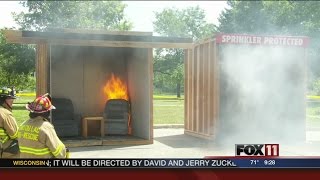 Firefighters push for fire sprinkler systems in homes