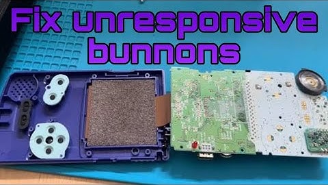 How to fix non-responsive buttons on the Nintendo GameBoy Color!
