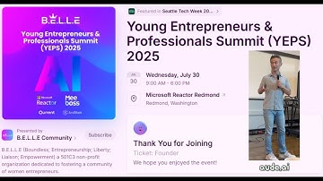 YEPS 2025 (Seattle Tech Week)  aude.ai - The System of Record for Engineering Performance