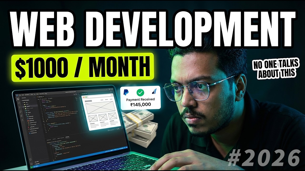 $1000/Month with Web Development in 2026 | 😎 Smart Devs Only - YouTube