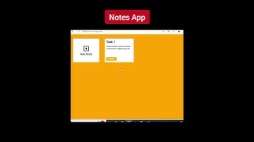 Notes App Using HTML CSS JavaScript #shorts #youtubeshorts