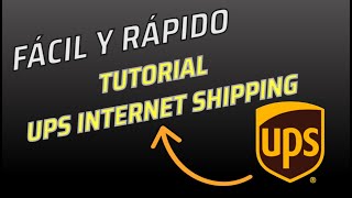 COMO HACER ETIQUETAS EN UPS INTERNET SHIPPING