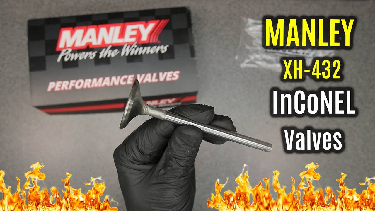 Manley INCONEL Exhaust Valve Set 116858 Extreme Duty XH432 Alloy L92