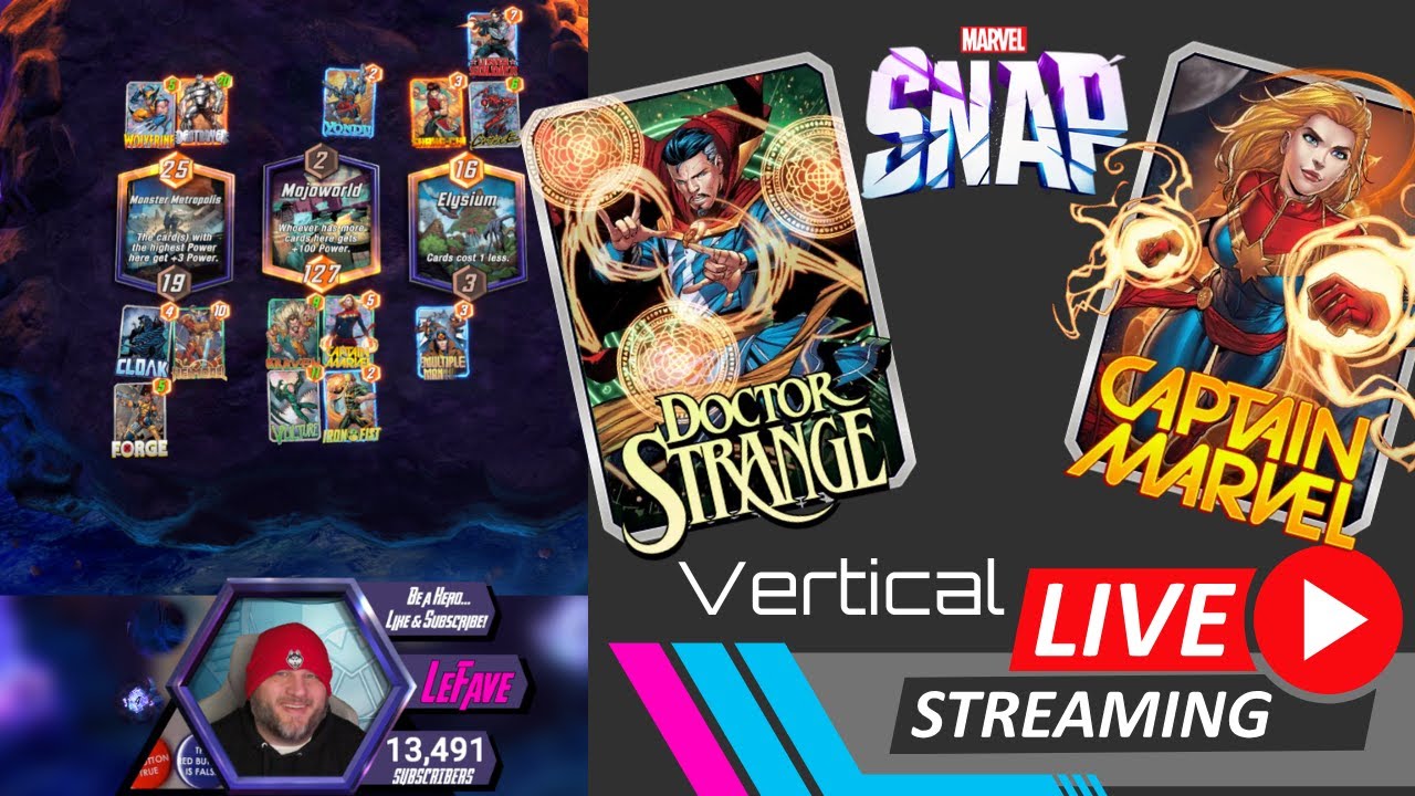 Marvel Snap Beginner Level Grinding (Vertical Live Stream) - YouTube