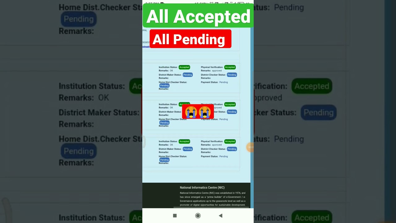 Post matric scholarship Pending kyo? 😭 