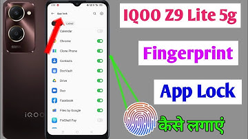 Iqoo z9 lite 5g fingerprint app lock / Iqoo z9 lite me app me fingerprint lock kaise lagaye