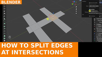 How to Automatically Create Vertices and Edges at Mesh Intersections in Blender | Tutorial