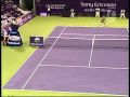 Caroline Wozniacki cramping and full body twitch (Doha 2009)